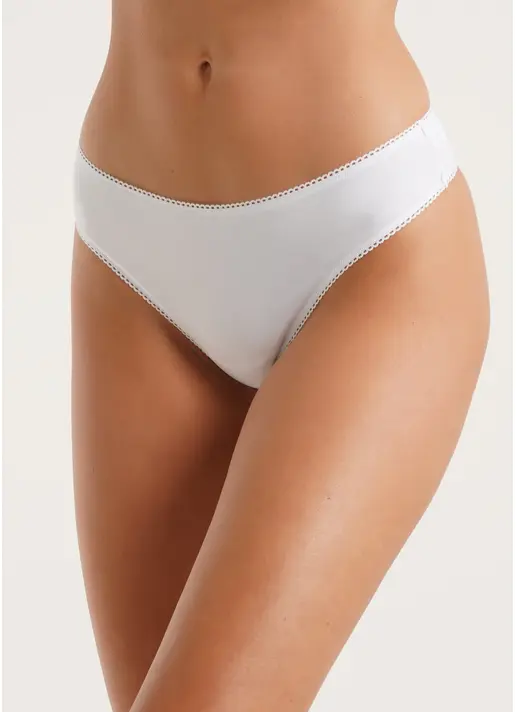 Трусики стрінги з бавовни Basic 2102/60 white (білий)