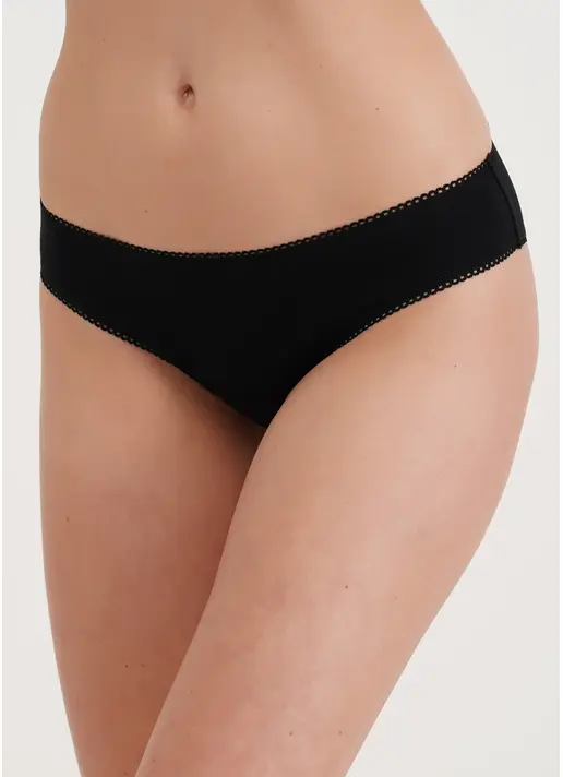 Трусики з бавовни сліпи Basic 2301/60 black (чорний)