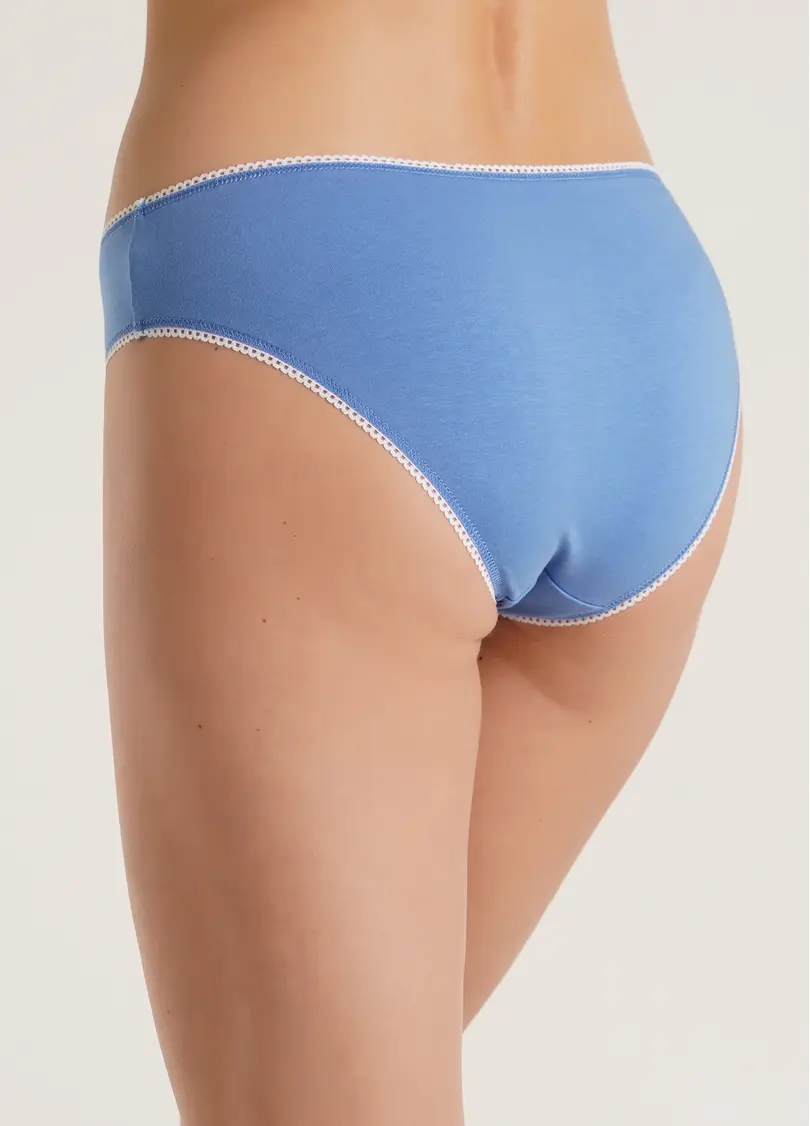 Трусики з бавовни сліпи Basic 2301/60 blue (блакитний)