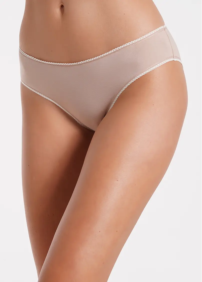 Трусики з бавовни сліпи Basic 2301/60 creamy beige (бежевий)