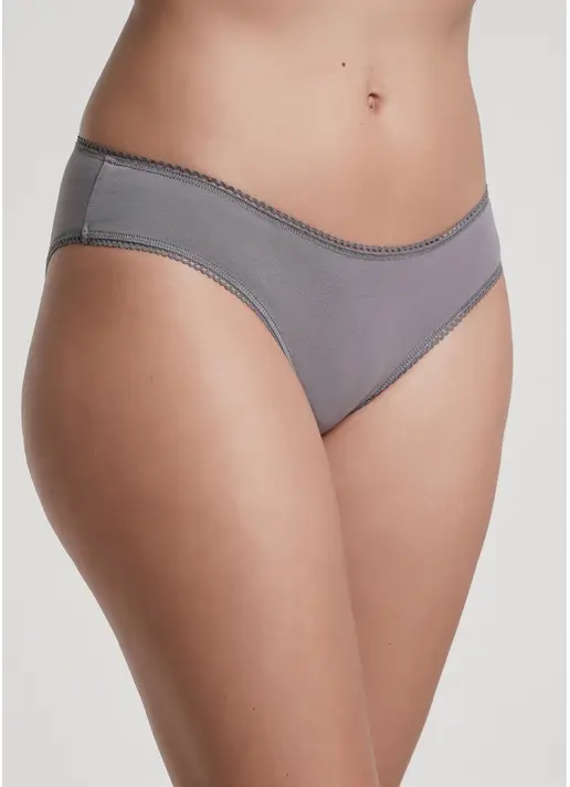 Трусики з бавовни сліпи Basic 2301/60 grey (сірий)
