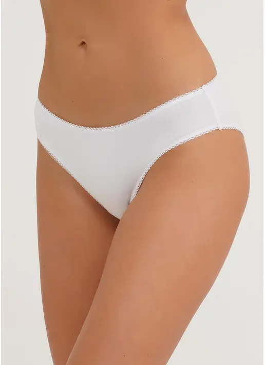 Трусики з бавовни сліпи Basic 2301/60 white (білий)