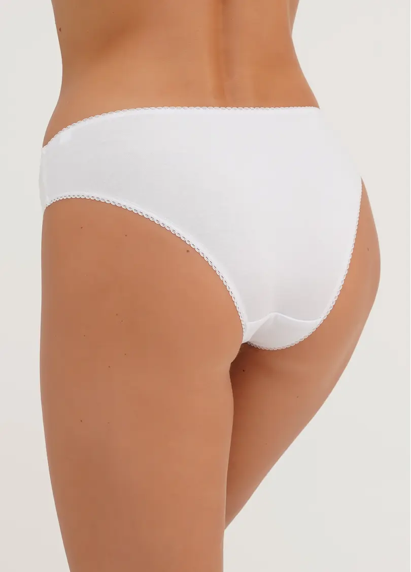 Трусики з бавовни сліпи Basic 2301/60 white (білий)