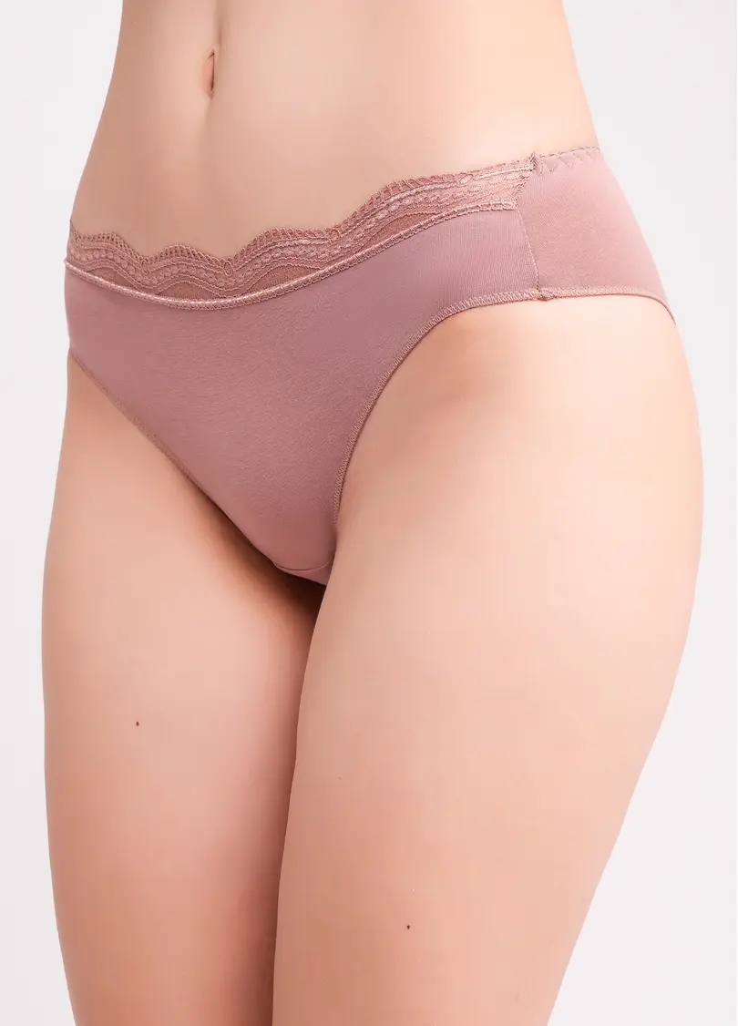 Труси бразиліана з бавовни Basic chic 2236/61 mokko (коричневий)