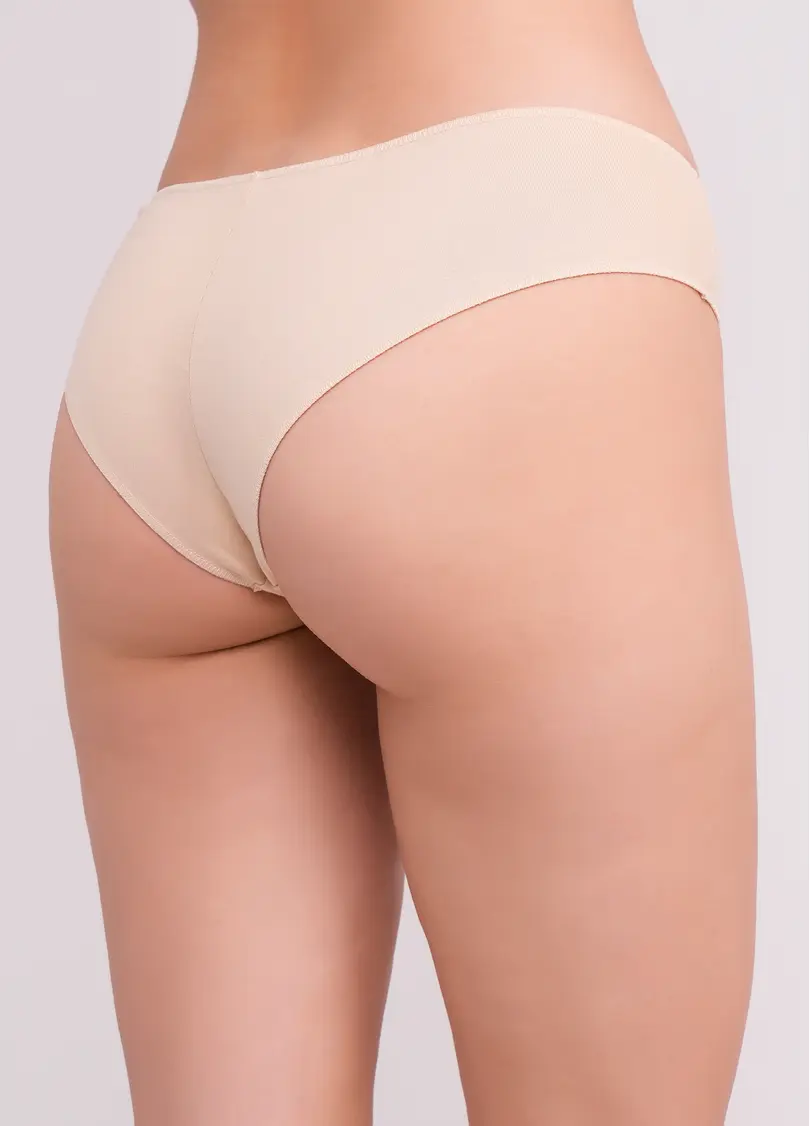 Труси бразиліана бавовняні Basic chic 2237/60 beige (бежевий)