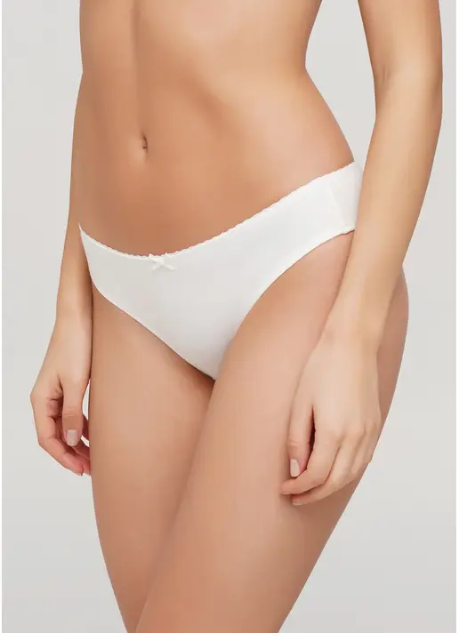 Класичні трусики сліпи Basic cotton 2301/60 ivory (білий)