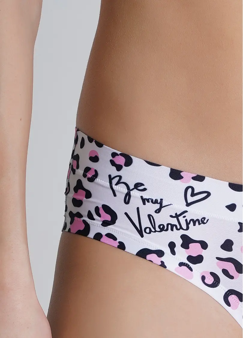 Принтовані трусики сліпи леопардові Be my Valentine 2301/20 leo pink (рожевий)