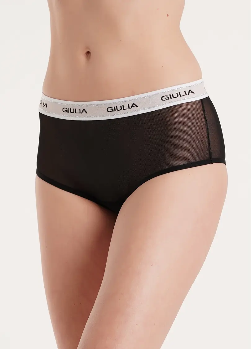 Трусики бразиліана з сітки BRASILIAN BRIEFS NET 2201/40 black (чорний)
