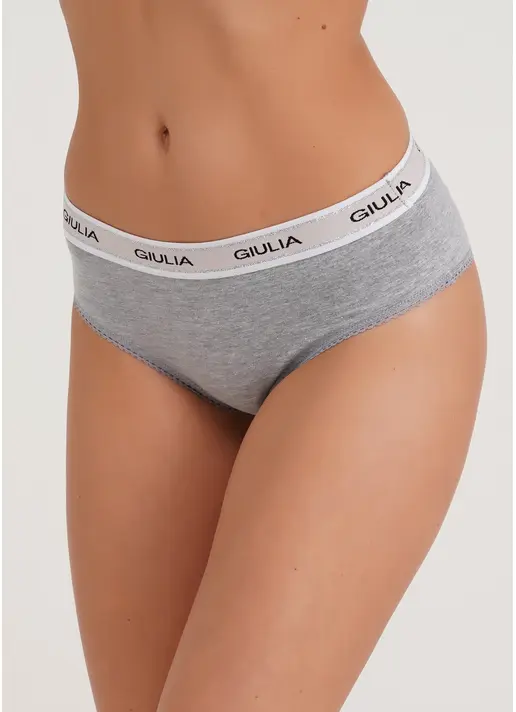 Трусики бразиліана бавовняні Cotton fit 2222/60 grey melange (сірий)