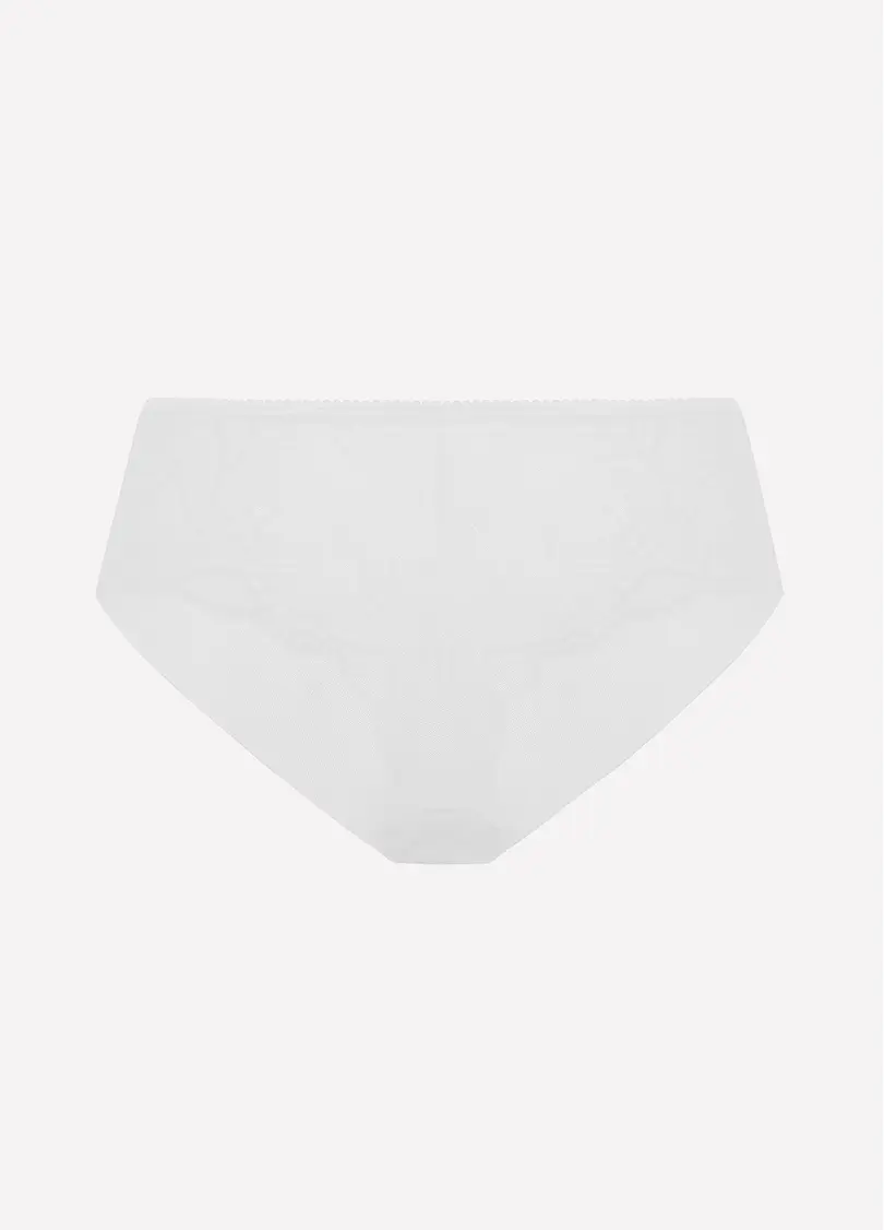 Труси бразиліана з мережива та сітки GRACE 2233/41 white (білий)
