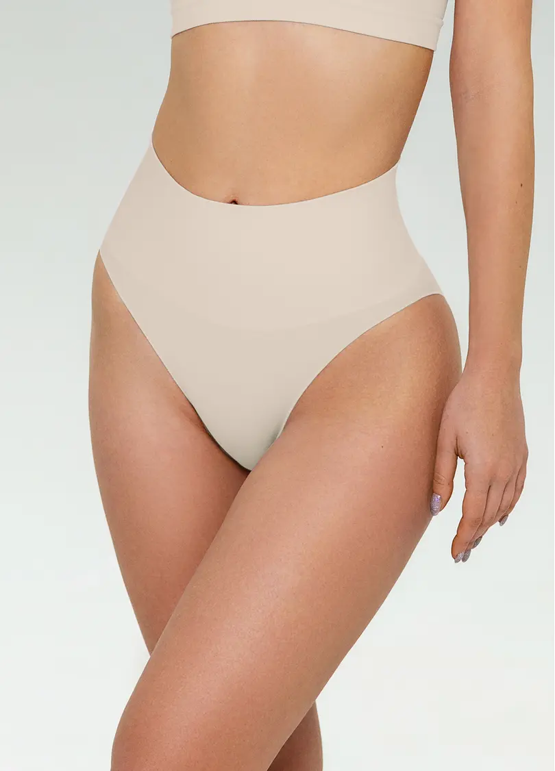 Безшовні труси сліпи з легкою корекцією HI-LEG SHAPEWEAR light nude (бежевий)