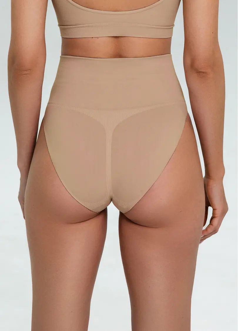 Безшовні труси сліпи з легкою корекцією HI-LEG SHAPEWEAR nude (бежевий)