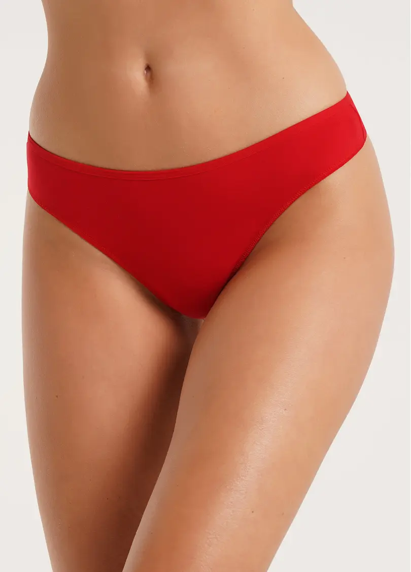 Трусики танга бавовняні Leila 2102/60 red (червоний)