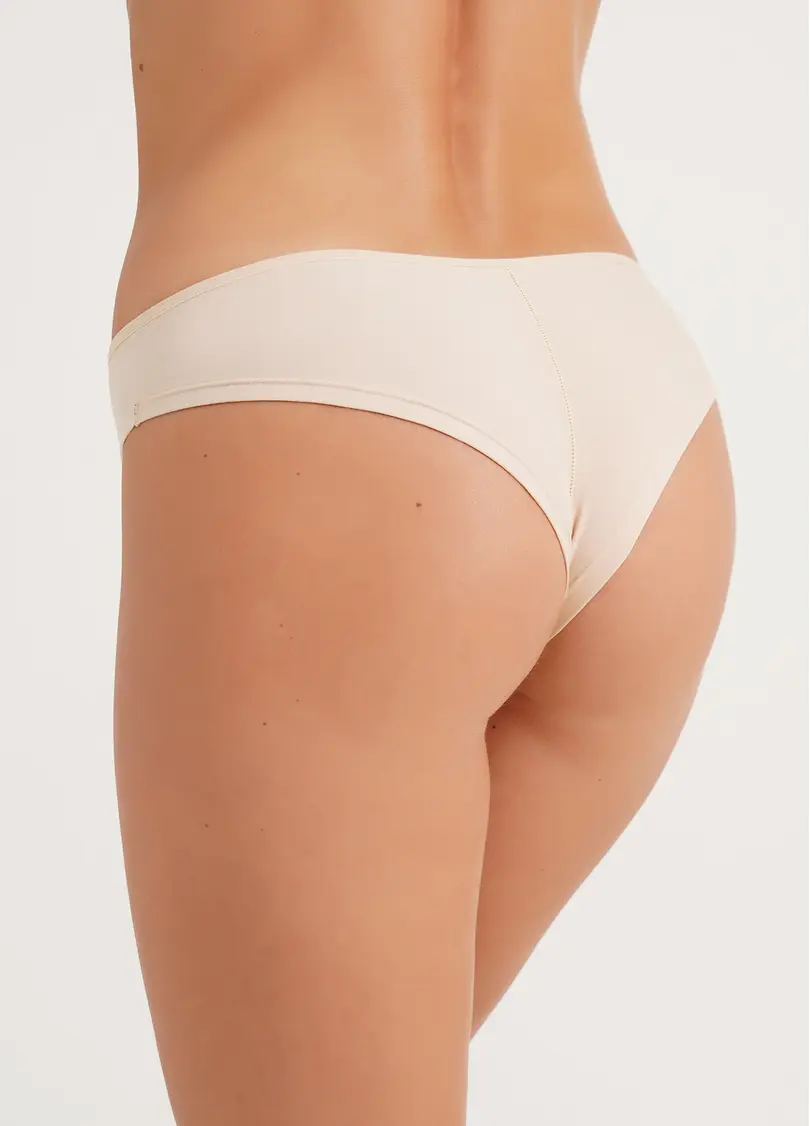 Трусики бразиліана бавовняні Leila 2206/60 beige (бежевий)