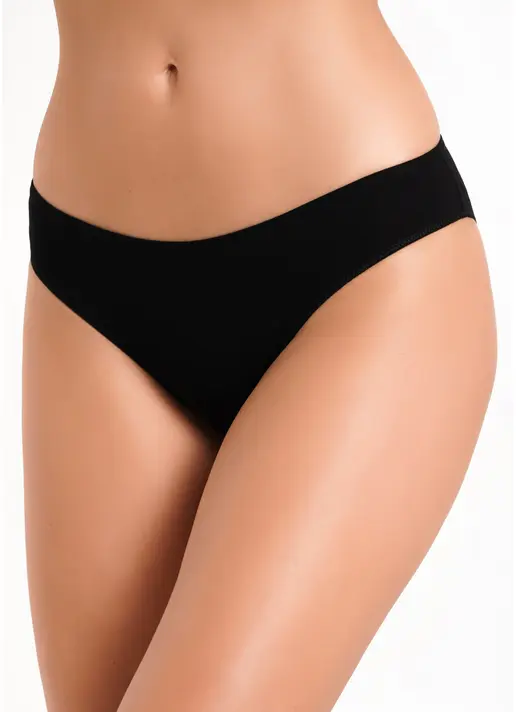 Трусики сліпи з бавовни Leila 2301/60 black (чорний)
