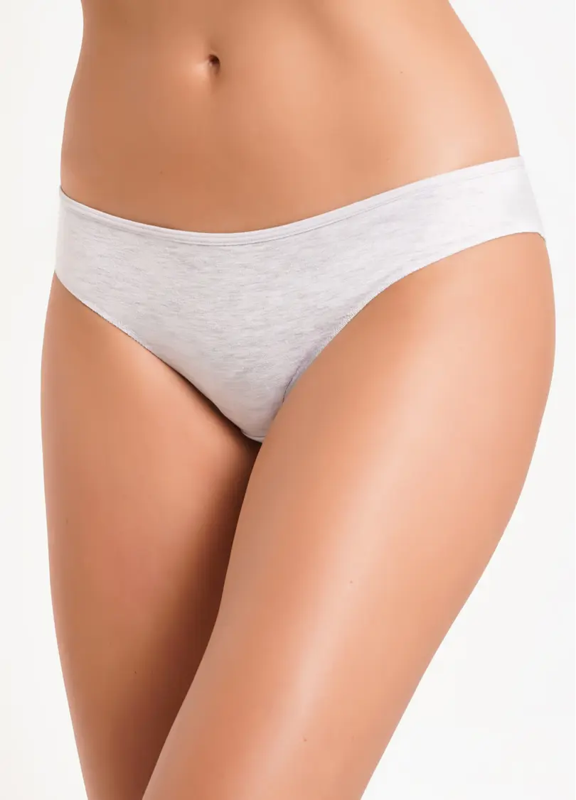 Трусики сліпи з бавовни Leila 2301/60 grey (сірий)