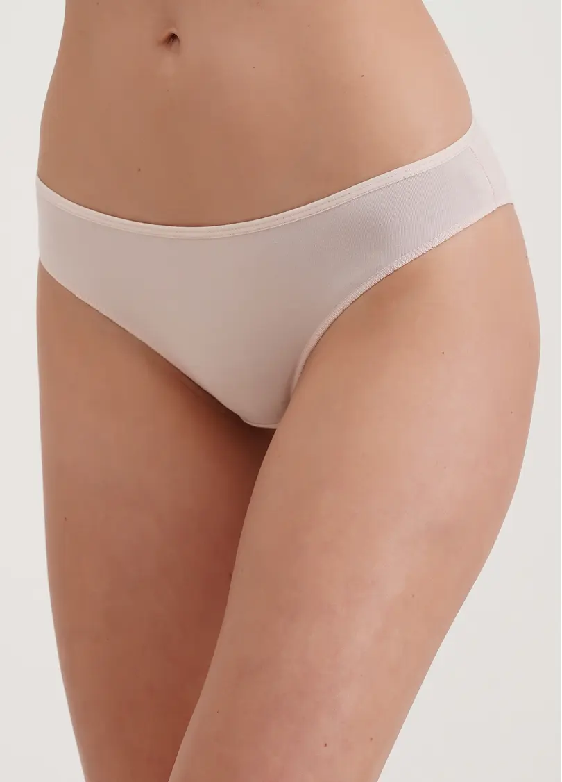 Трусики сліпи з бавовни Leila 2301/60 nude (бежевий)