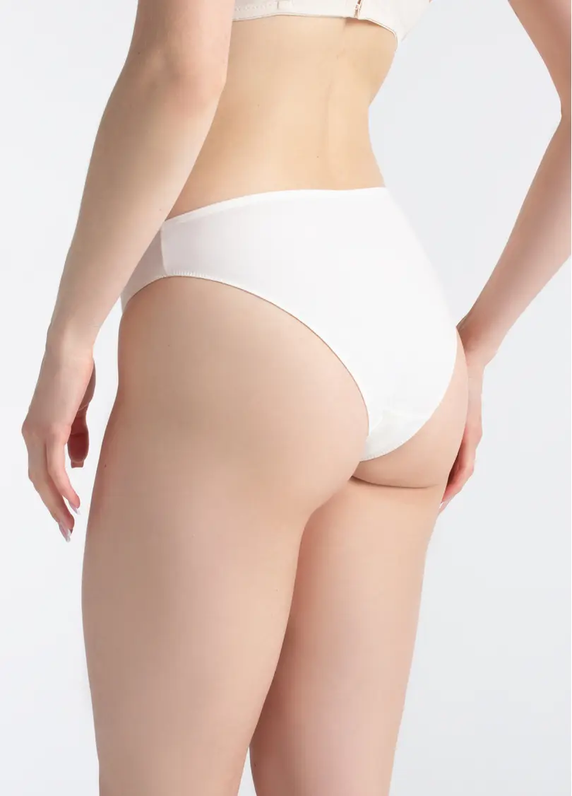 Трусики сліпи з бавовни Leila 2301/60 whisper white (білий)
