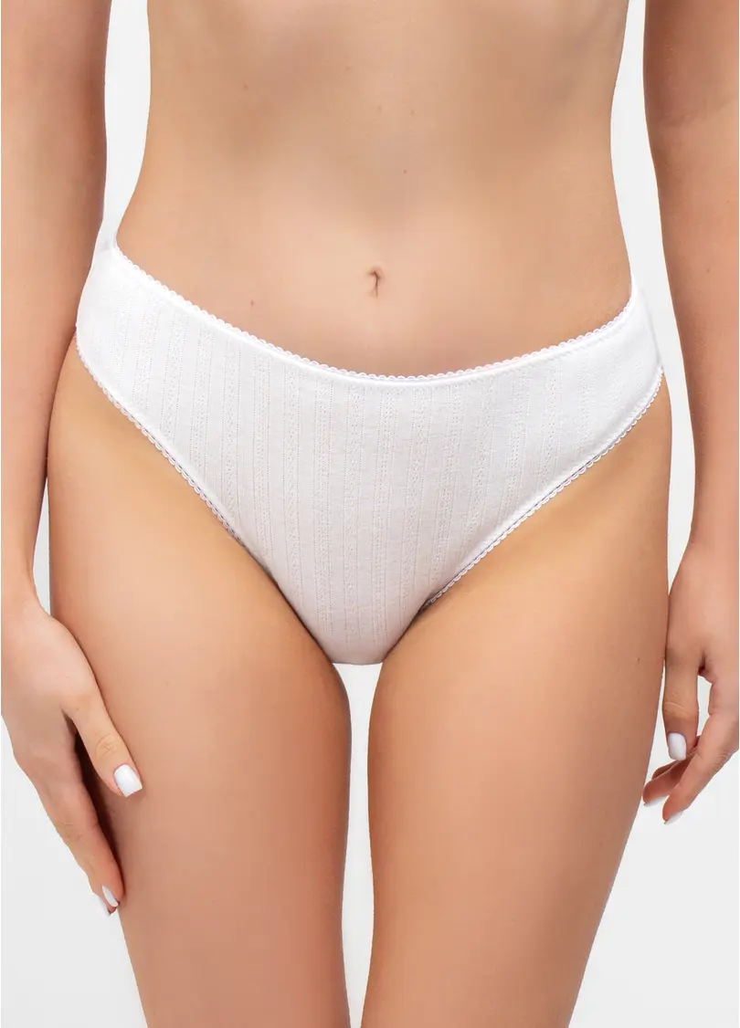 Труси стрінги з ажурного трикотажу MALLOW 2119/90 (молочний)