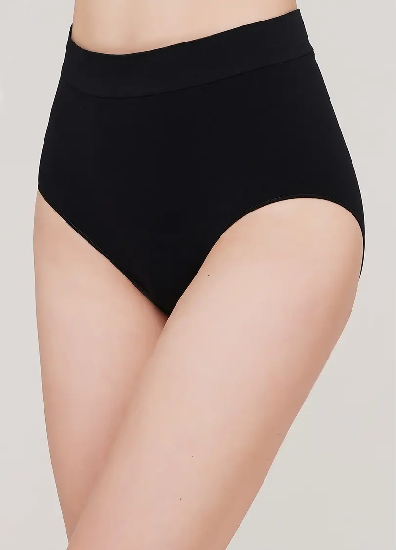 Безшовні труси бріфи MIDI BRIEFS (чорний)
