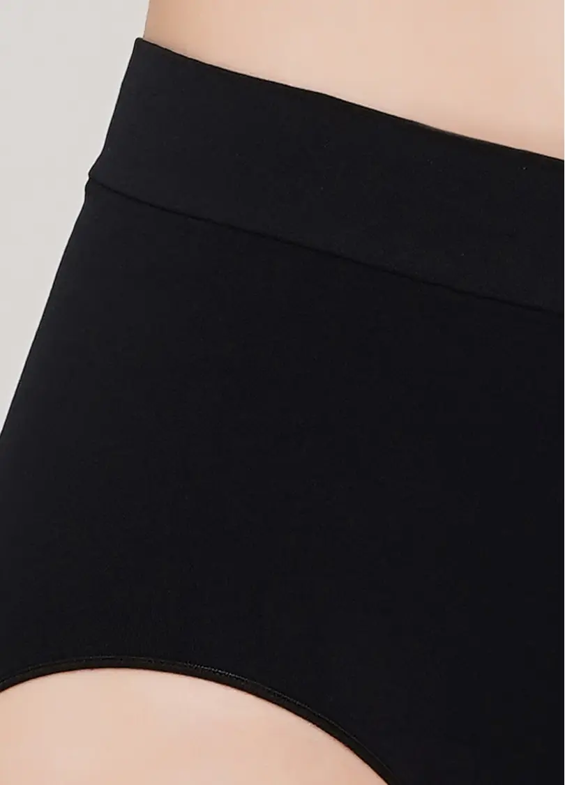 Безшовні труси бріфи MIDI BRIEFS (чорний)