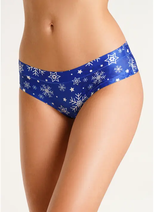 Трусики сліпи з сніжинками New Year's fair 2301/20 blue snowflakes (синій)
