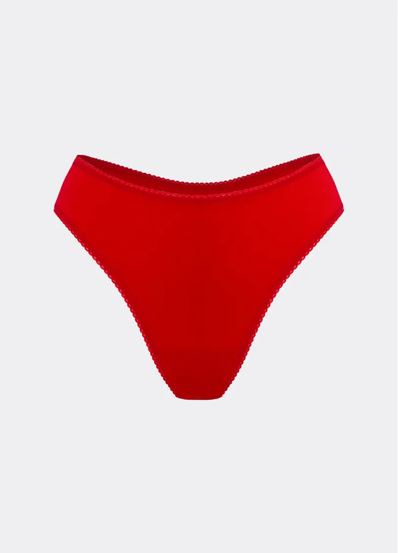 Трусики стрінги з бавовни PETAL 2120/60 true red (червоний)