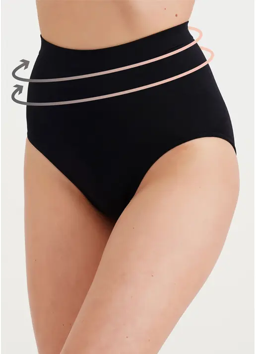Безшовні труси сліпи моделюючі SLIP MODELLING black (чорний)