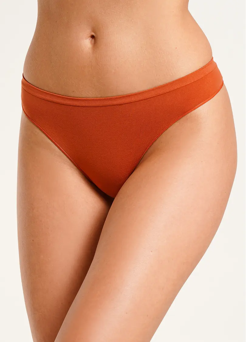 Безшовні стрінги STRING BRIEFS COLOR burnt sienna (помаранчевий)