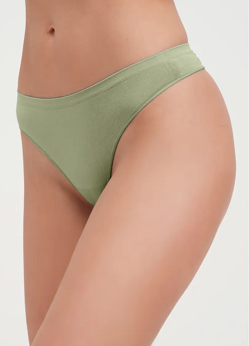Безшовні стрінги STRING BRIEFS COLOR kohlrabi (зелений)