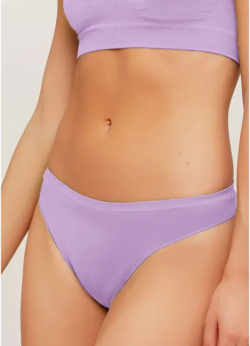 Безшовні стрінги STRING BRIEFS COLOR orchid bloom (фіолетовий)