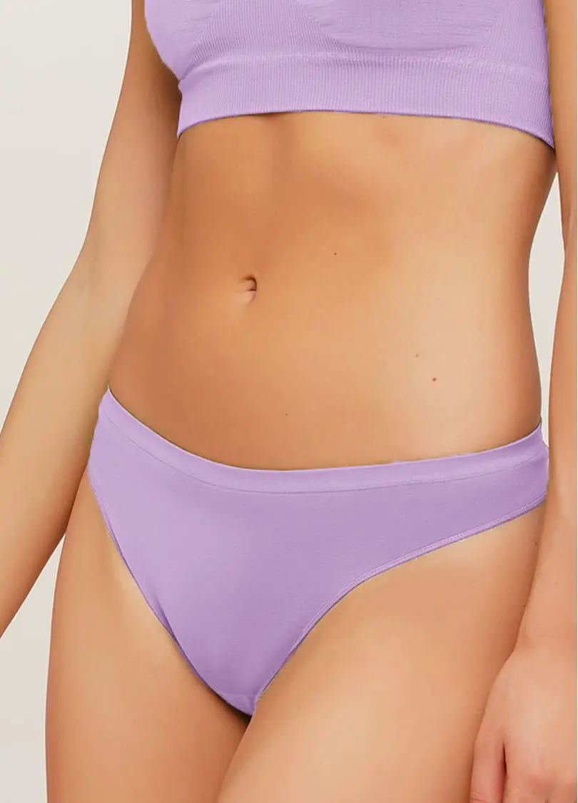 Безшовні стрінги STRING BRIEFS COLOR orchid bloom (фіолетовий)