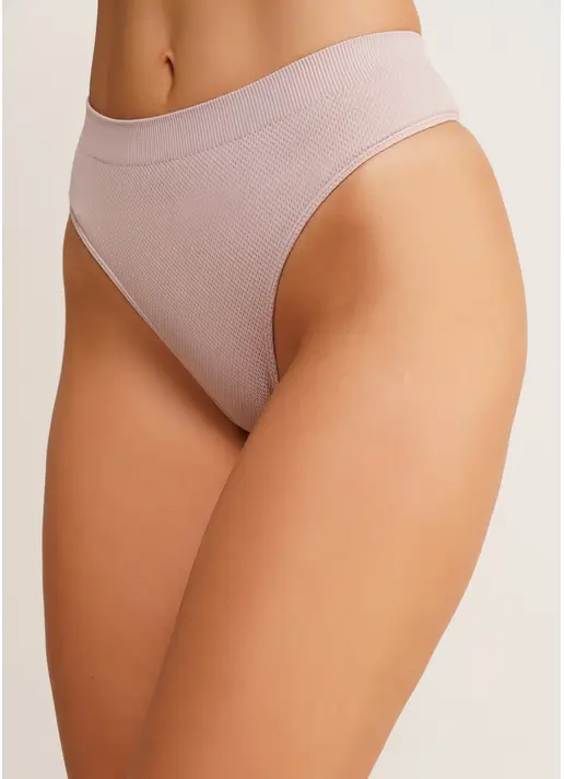 Безшовні стрінги з фактурним візерунком STRING BRIEFS GRAIN burnished lilac (рожевий)