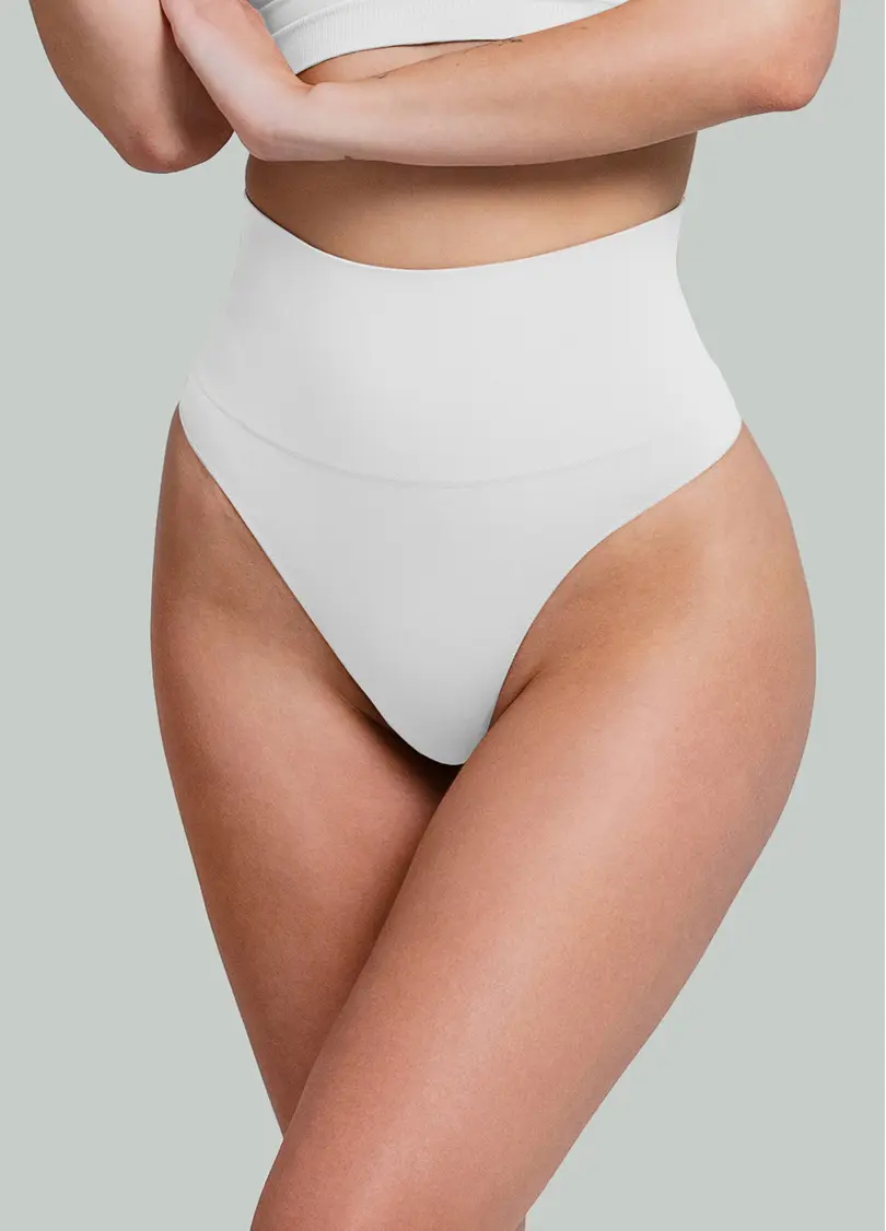 Безшовні труси стрінги з легкою корекцією STRING SHAPEWEAR white (білий)