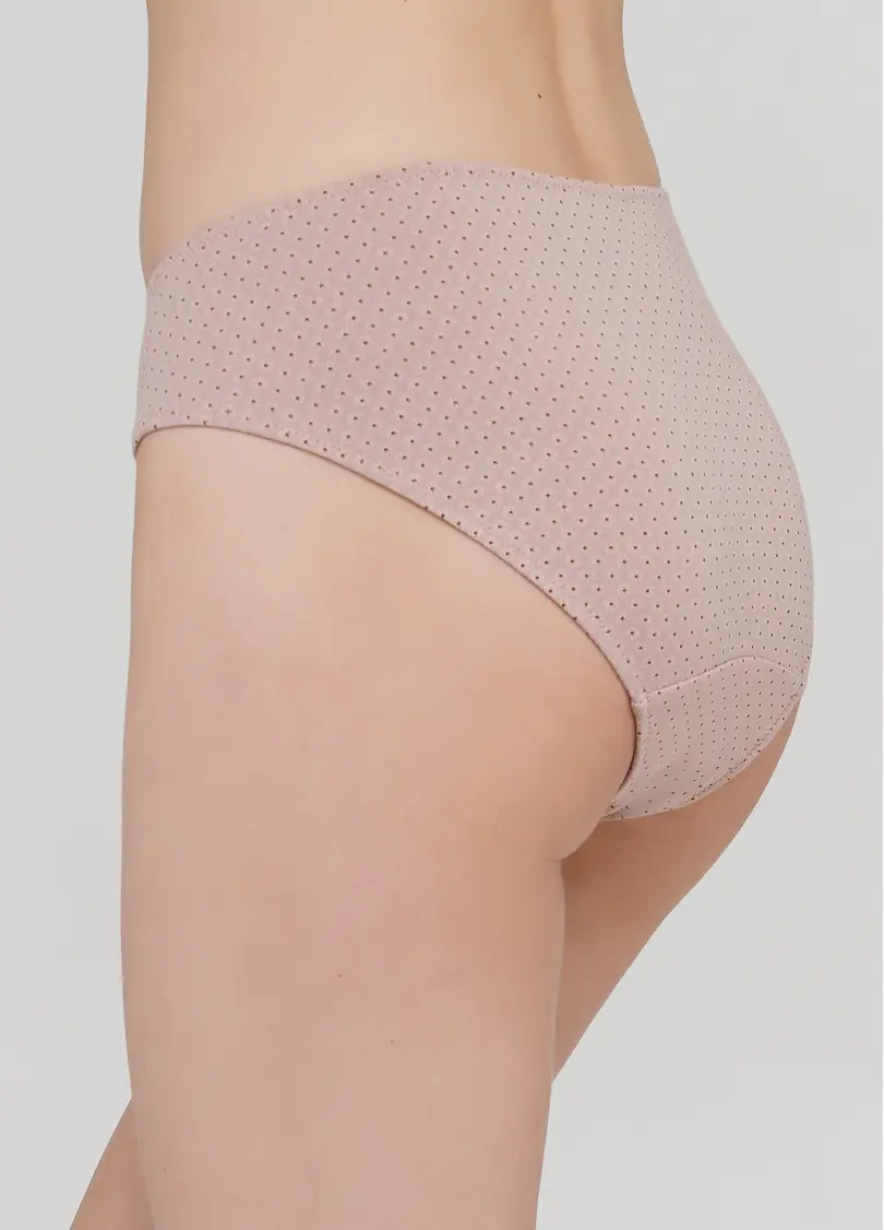 Класичні трусики з бавовни з візерунком Shadow 2501/60 peach (рожевий)