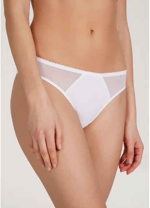 Бразиліана трусики з мікрофібри та сітки Soft micro 2211/22 white (білий) Бразиліана трусики з мікрофібри та сітки Soft micro 2211/22 white (білий)