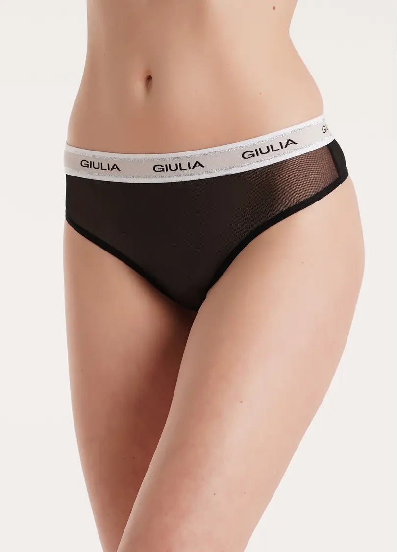 Трусики стрінги з сітки STRING BRIEFS NET 2101/40 black (чорний)