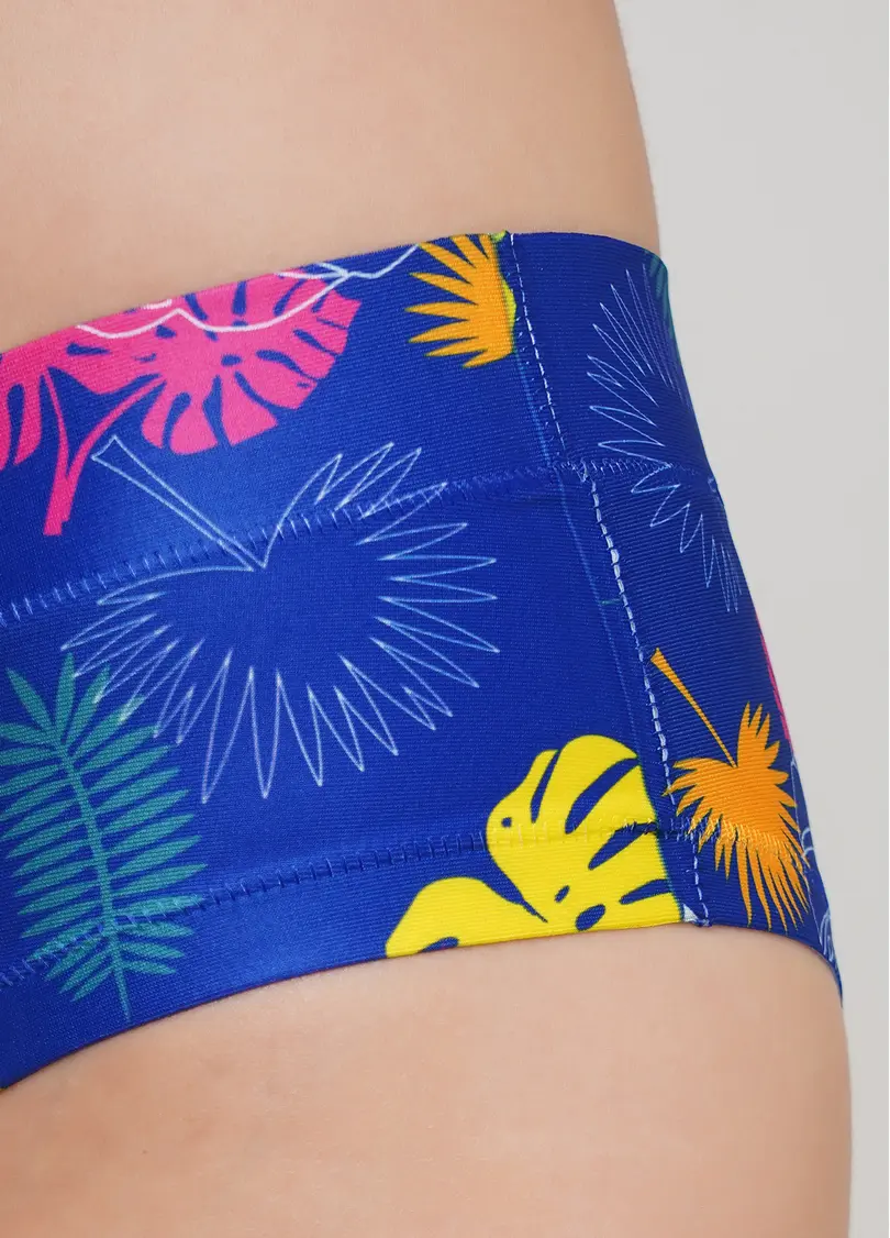 Яскраві трусики сліпи з оригінальним принтом Summer print 2301/20 (синій)