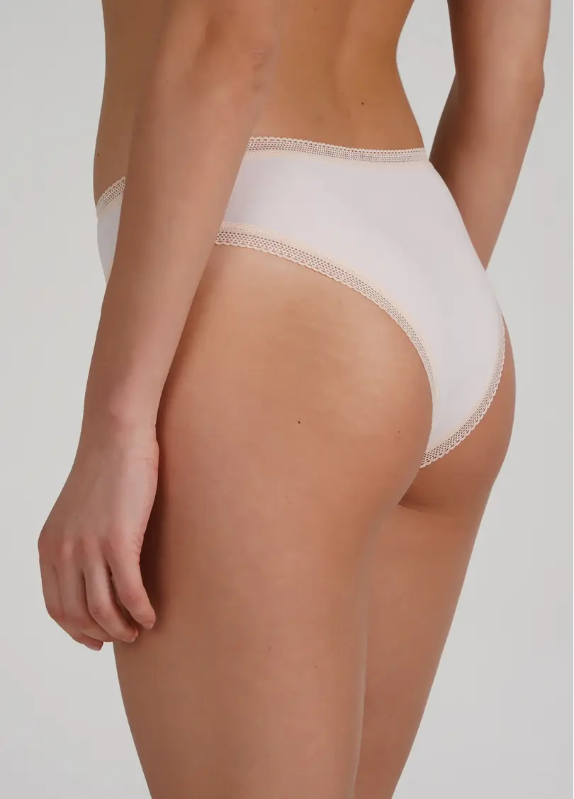 Бавовняні бразиліана трусики з принтом Sweet cotton 2212/06 pink (рожевий)