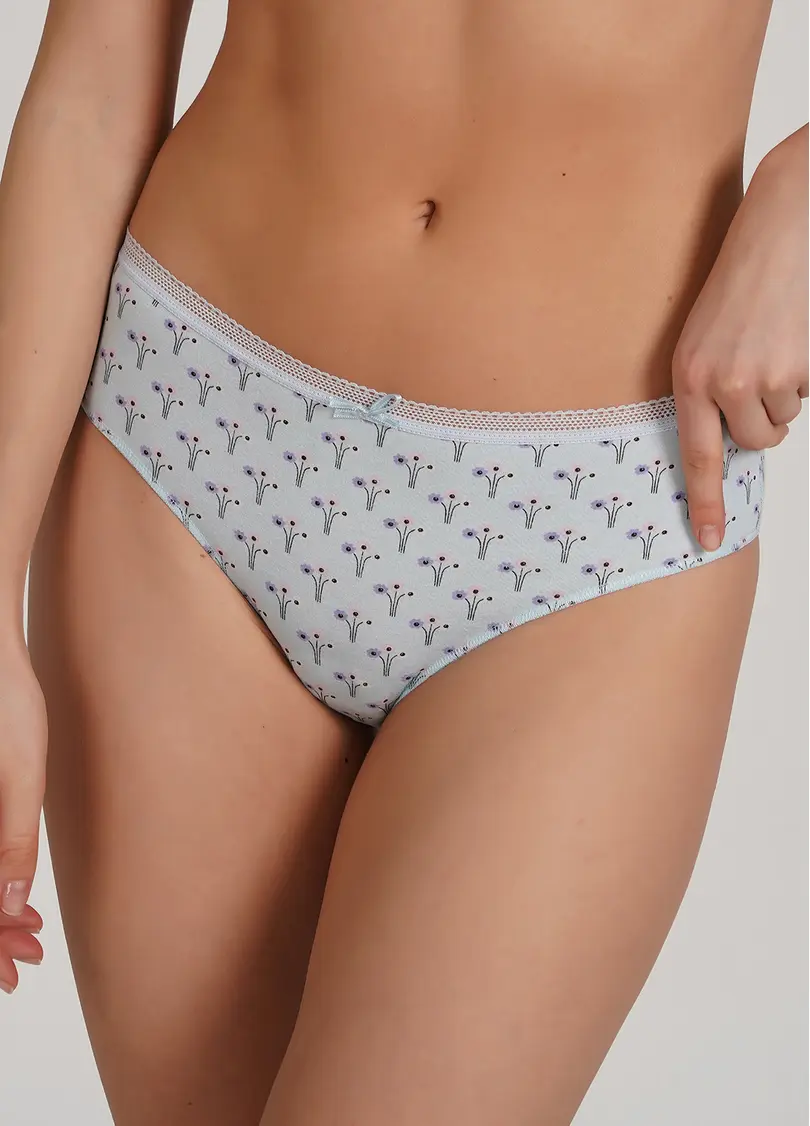 Широкі бразиліана бавовняні Sweet cotton 2216/60 mint flow (блакитний)