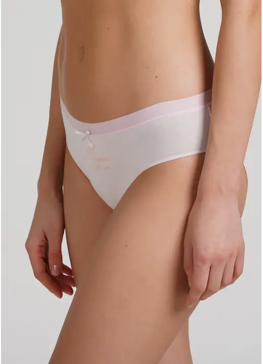 Класичні трусики сліпи з принтом Sweet cotton 2301/60 pink (рожевий)