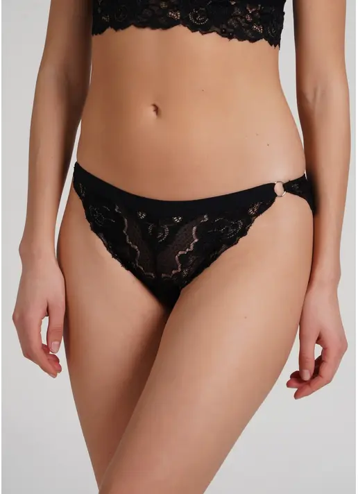 Мереживні трусики сліпи Sweet plum 2309/31 black (чорний) Мереживні трусики сліпи Sweet plum 2309/31 black (чорний)