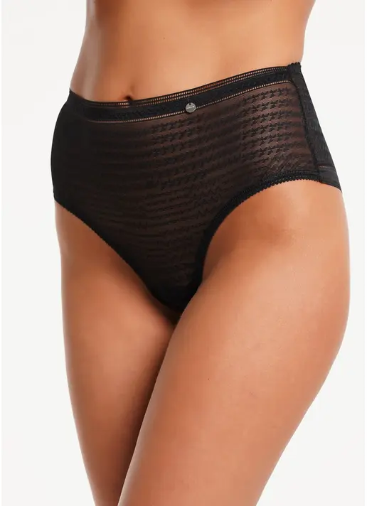 Мереживні трусики кюлоти Teresa 2601/04 black (чорний)