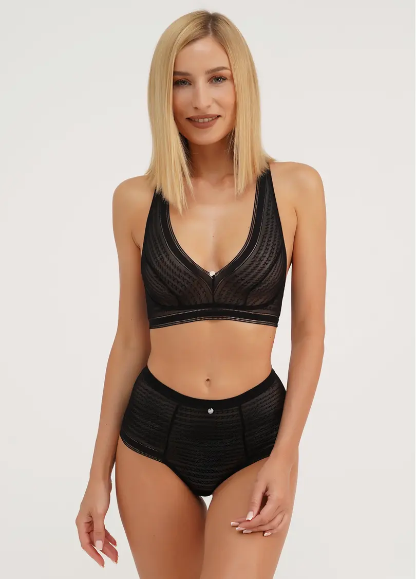 Трусики бразиліана мереживні Teresa 2605/31 black (чорний)