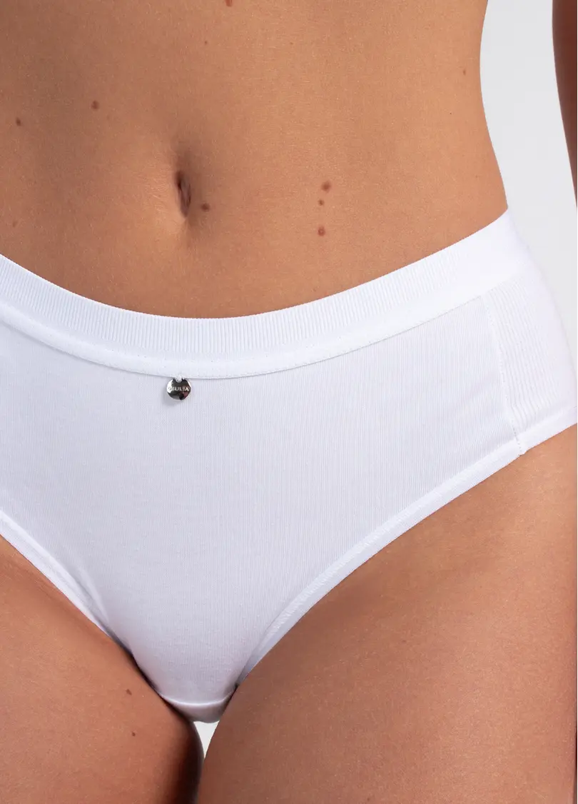 Труси сліпи бавовняні в рубчик URBAN RIB 2319/60 white (білий)