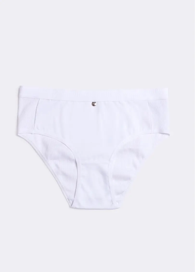 Труси сліпи бавовняні в рубчик URBAN RIB 2319/60 white (білий)