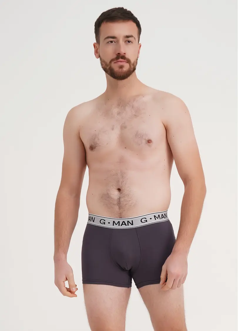 Боксери з віскози G-MAN 20401/50 grey (сірий)