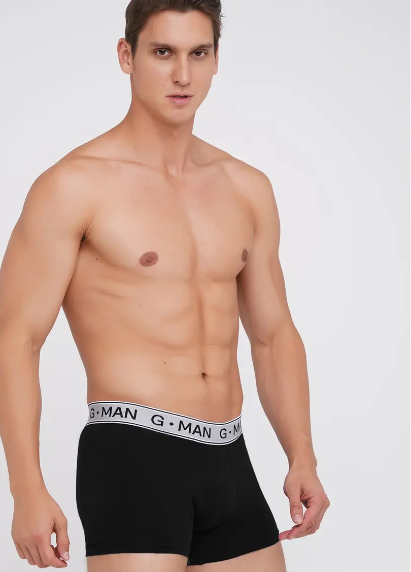 Труси боксери з бавовни G-MAN 20401/60 black (чорний)