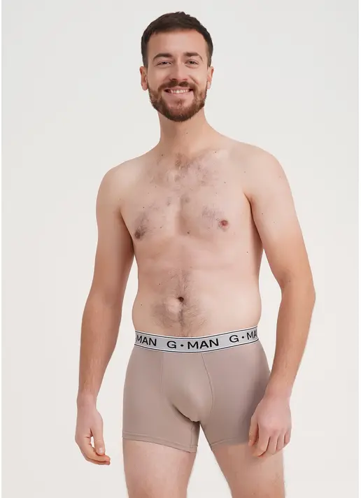 Труси боксери з бавовни G-MAN 20401/60 cappuccino (бежевий)
