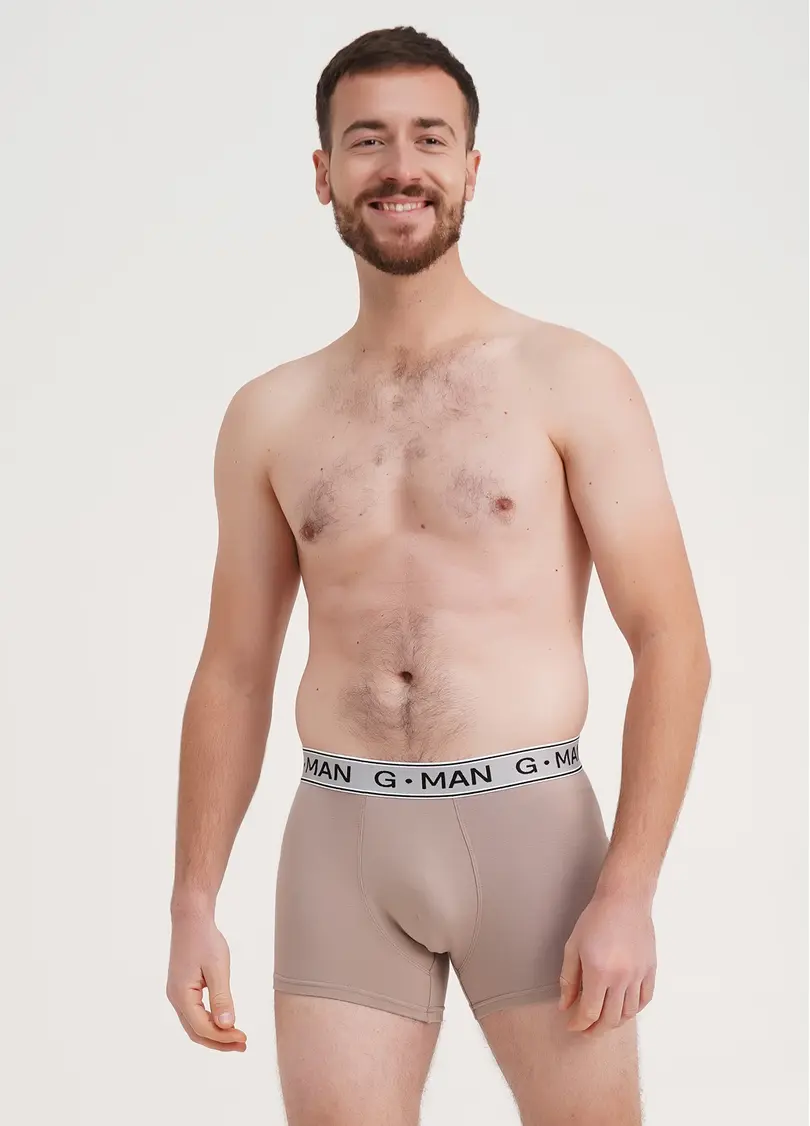 Труси боксери з бавовни G-MAN 20401/60 cappuccino (бежевий)